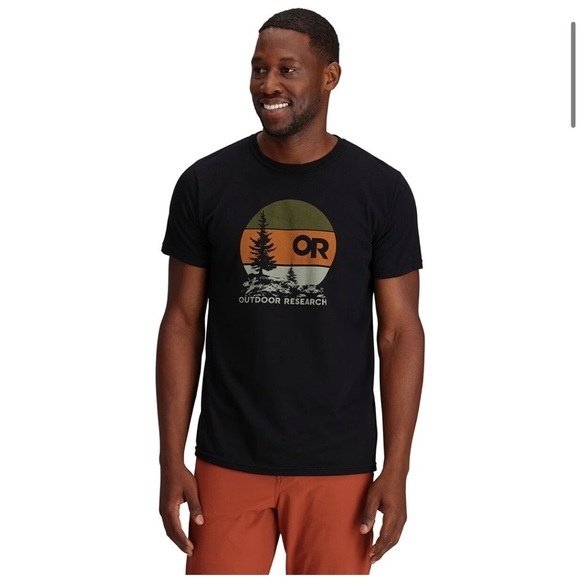 Outdoor Research Other - Outdoor Research Sunset Logo Men's Black Graphic T-Shirt Size S